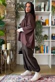 Sander Pull Tie Fine Knit Chocolate